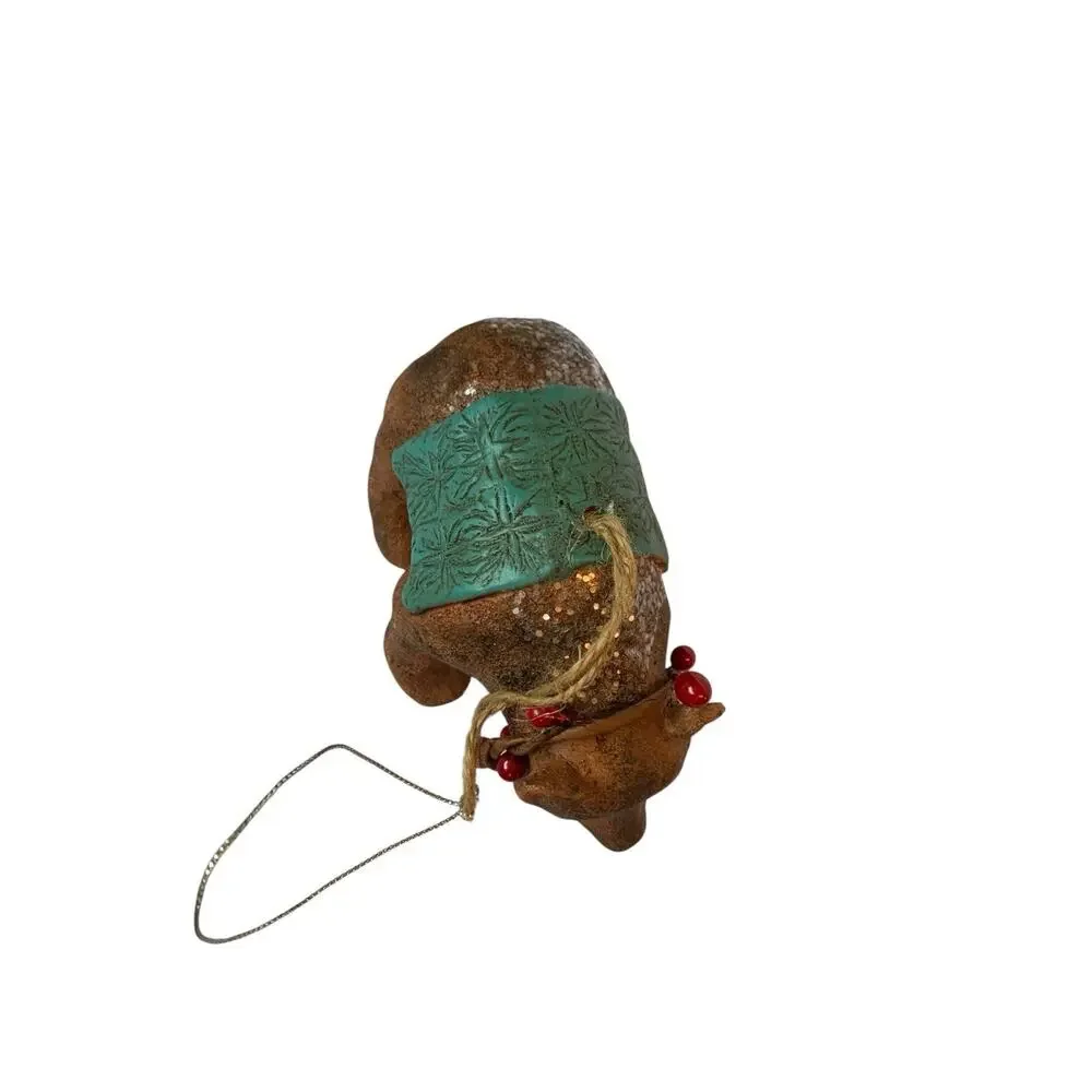 Midwest-CBK Lodge Bear with Blanket‎ Christmas Ornament Resin